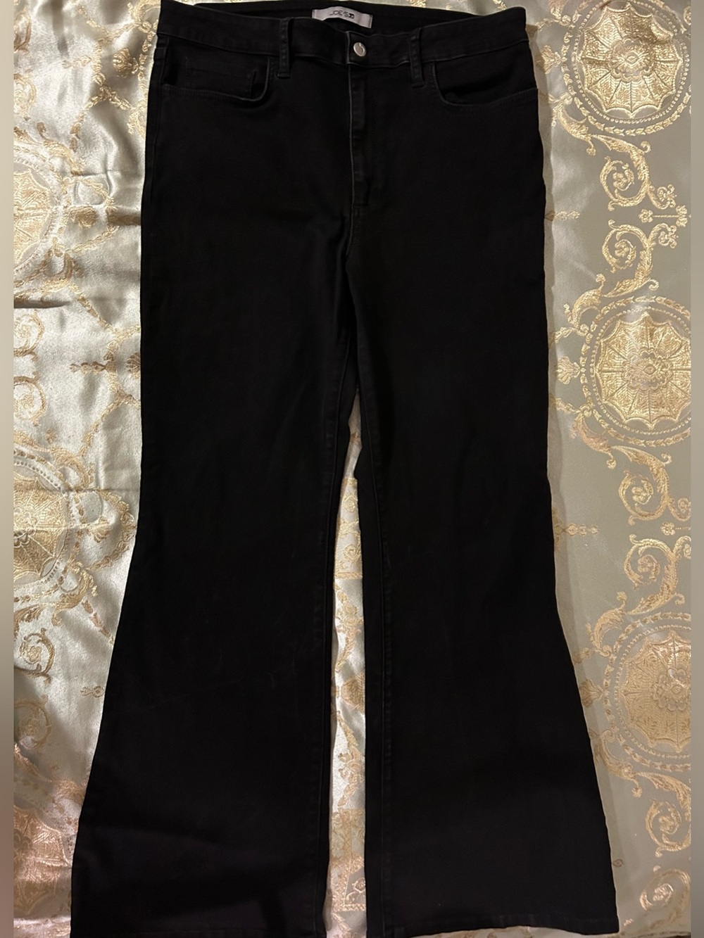 Joe's Jeans Black High-Rise Straight Jeans